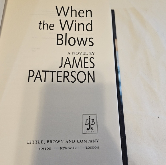 James Patterson When The Wind Blows Little Brown 1st ed. Hardcover 1998 Suspence - Picture 8 of 15